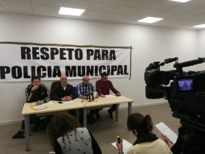 Rueda de prensa "Respeto para la Policia Municipal"